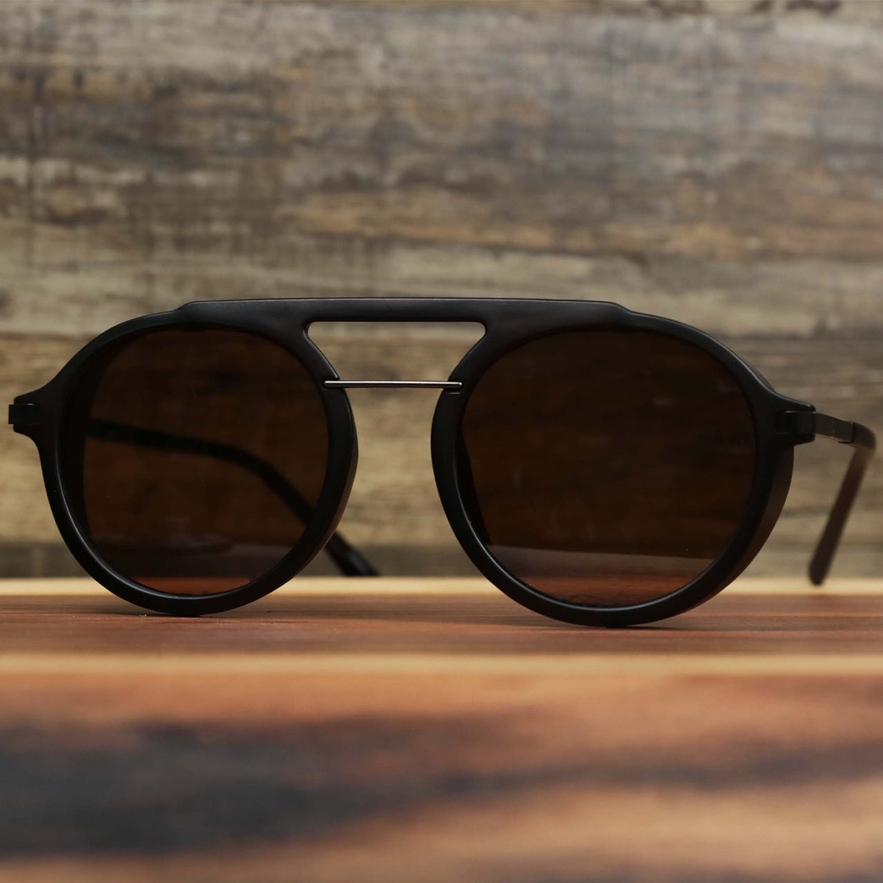 The Steampunk Frames Brown Lens Sunglasses with Brown Frame