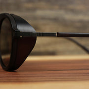 The hinge on the Steampunk Frames Brown Lens Sunglasses with Brown Frame