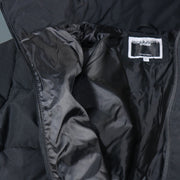 The liner on the Jack And Jones Jet Black Puffer Jacket With Hidden Pocket | Black Puffer Jacket
