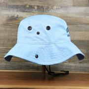 The wearer's right on the Ocean City New Jersey 1897 Bucket Hat | Light Blue Bucket Hat