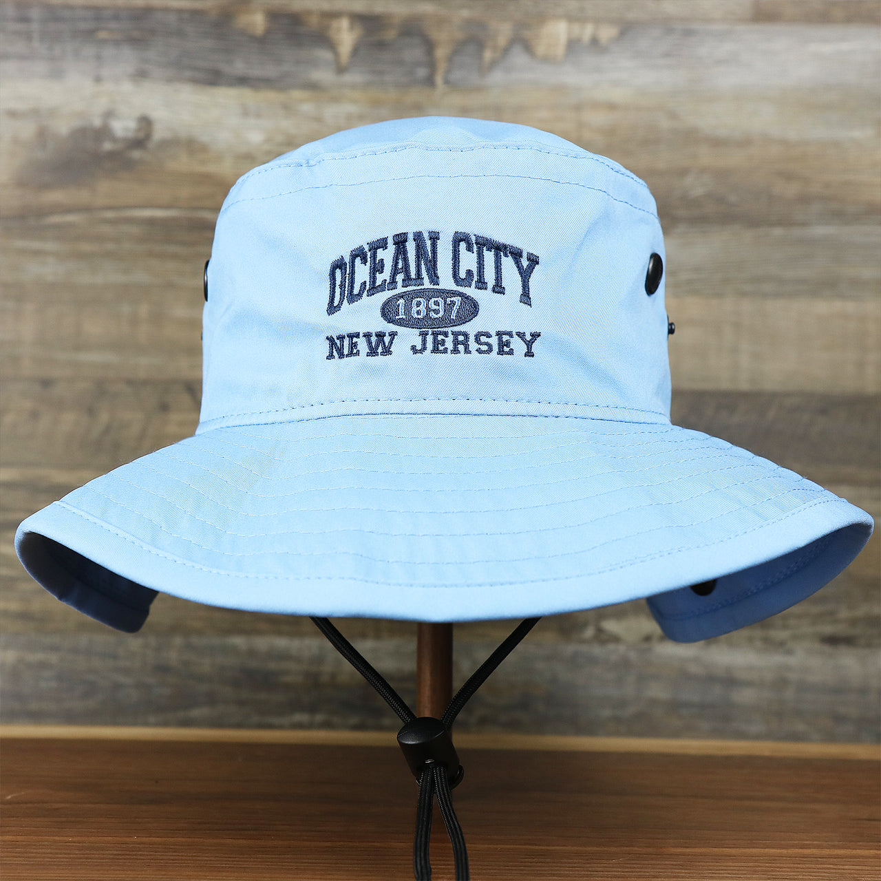 The Ocean City New Jersey 1897 Bucket Hat | Light Blue Bucket Hat