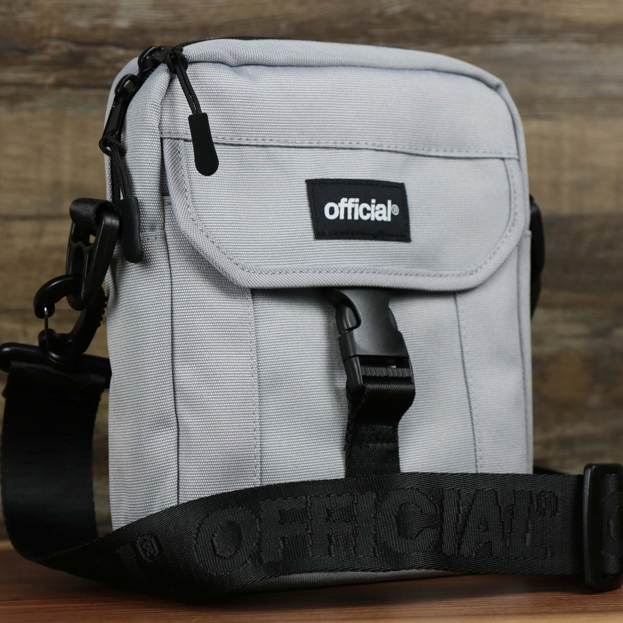 The Essential Nylon Shoulder Bag Streetwear with Mesh Pocket | Official Gray