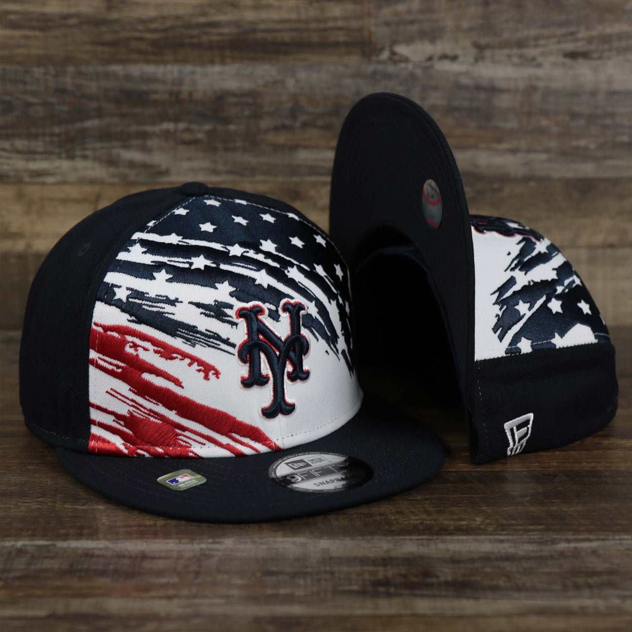 The New York Mets 2022 4th of July Stars And Stripes 9Fifty | New Era Navy OSFM