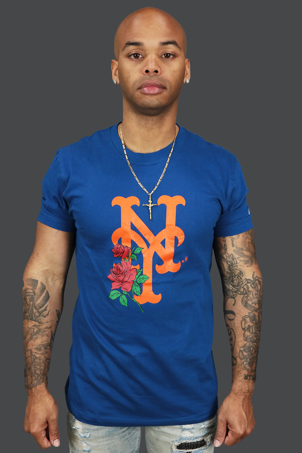 The New York Mets State Flower Shirt | New Era Royal