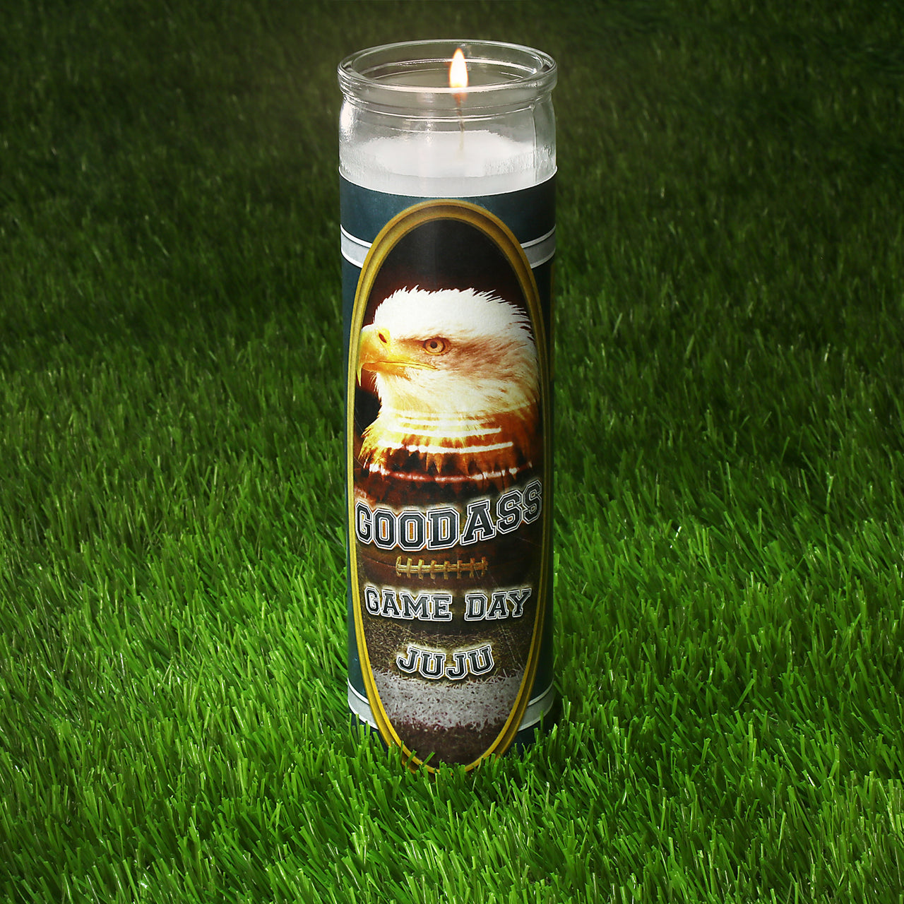 The Philadelphia Football Game Day Juju Unscented Prayer Candle