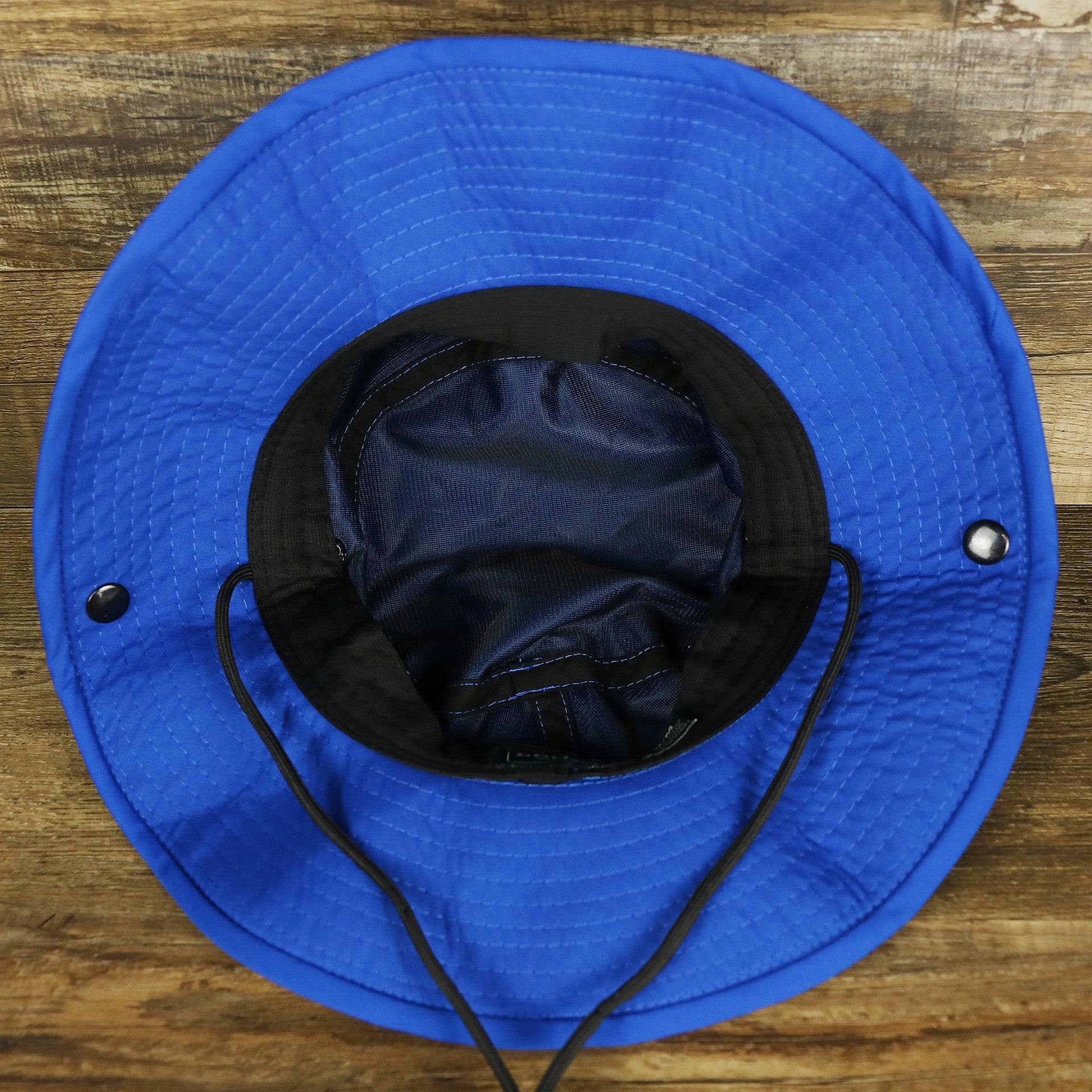 The inside of the Ocean City New Jersey Wordmark Since 1897 Bucket Hat | Royal Blue Bucket Hat