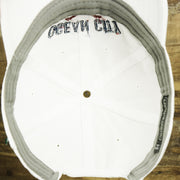 The inside of the Ocean City New Jersey Wordmark Crossed Oars Logo Dad Hat | White Dad Hat