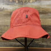 The backside of the New Jersey Ocean City Parallel Oars Cool Fit Boonie Hat | Nantucket Red Bucket Hat