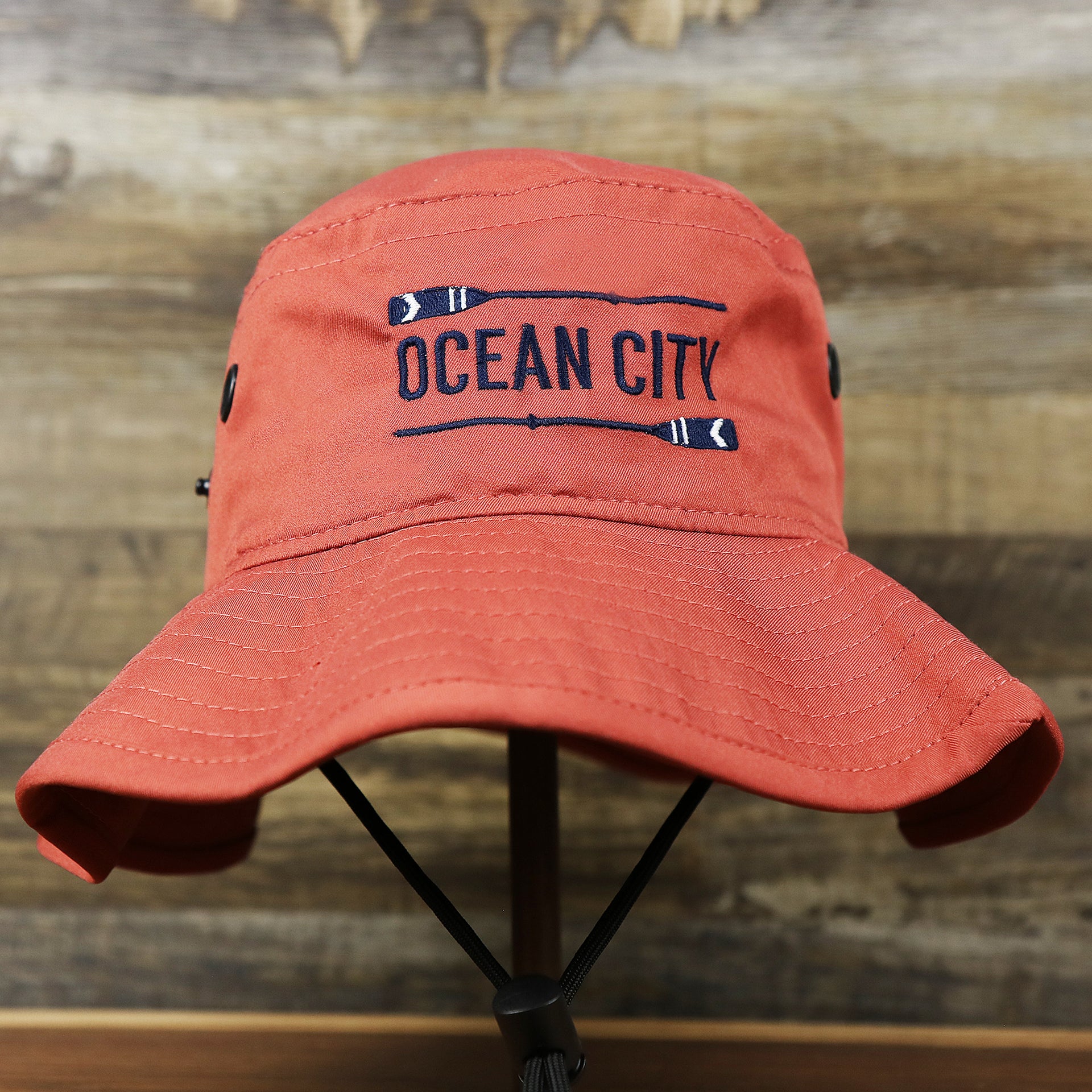 The New Jersey Ocean City Parallel Oars Cool Fit Boonie Hat | Nantucket Red Bucket Hat
