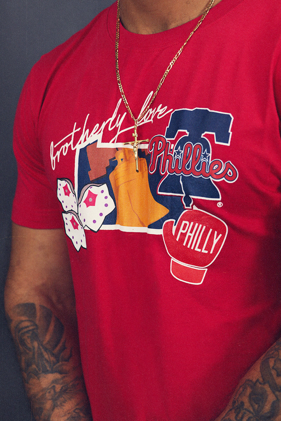 Philadelphia Phillies "City Cluster" 59Fifty Fitted Matching Red T-Shirt