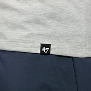 close up of the 47  tag on the Philadelphia Phillies Distressed Current Logo Relay Grey Premium Franklin T-Shirt