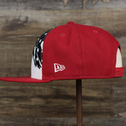The wearer's left on the San Diego Padres 2022 4th of July Stars And Stripes 9Fifty | New Era Navy OSFM