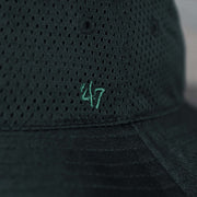 The 47 Brand logo on the Philadelphia Eagles Panama Pail Bucket Hat | 47 Brand, Black