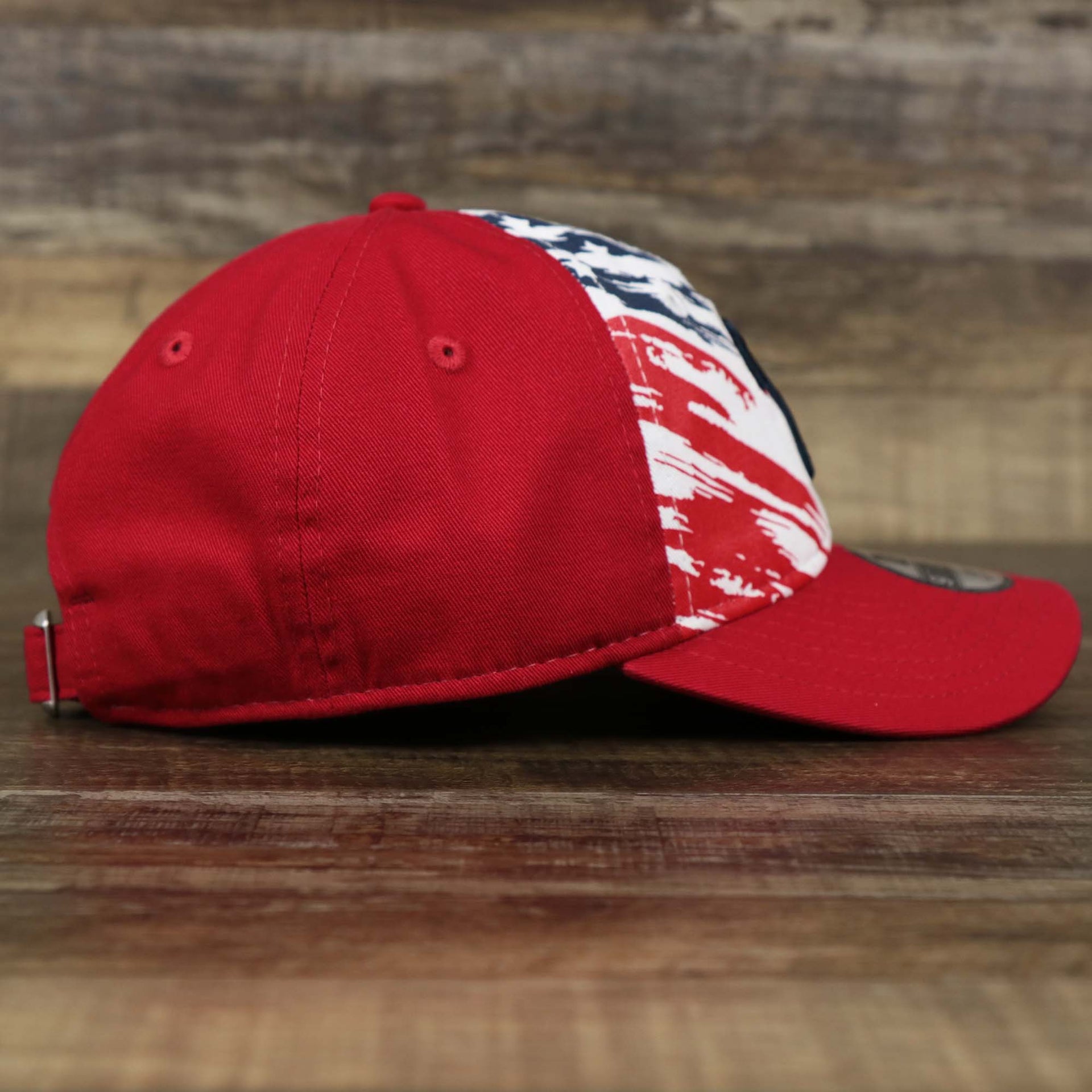The wearer's right on the Child Stars And Stripes Philadelphia Phillies 4th of July 9Twenty | New Era Red OSFM