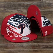 The Philadelphia Phillies 2022 4th of July Stars And Stripes 9Fifty | New Era Red OSFM