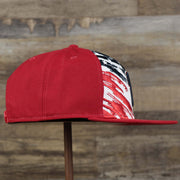 The wearer's right on the Philadelphia Phillies 2022 4th of July Stars And Stripes 9Fifty | New Era Red OSFM
