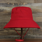 The backside of the Stars And Stripes Philadelphia Phillies 4th of July Bucket Hat | New Era Red OSFM