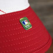 The On Field Sticker on the Stars And Stripes Philadelphia Phillies 4th of July Bucket Hat | New Era Red OSFM