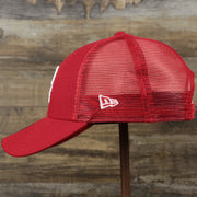The wearer's left on the Philadelphia Phillies Metallic All Star Game MLB 2022 Side Patch 9Forty Mesh Trucker | ASG 2022 Red Trucker Hat