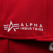 The Alpha Industries Side Patch on the Philadelphia Phillies Alpha Industries Side Patch Army Green Undervisor 59FIfty Fitted Cap With Hangtag | Red 59FIfty Cap