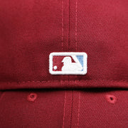 MLB batterman logo on the Philadelphia Phillies 2019 Logo Black Bottom | Maroon 59Fifty Fitted Cap