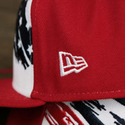 The New Era logo on the Stars And Stripes Philadelphia Phillies 4th of July 59Fifty | New Era Red OSFM