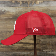 The wearer's left on the Philadelphia Phillies Metallic All Star Game MLB 2022 Side Patch 39Thirty Mesh FlexFit Cap | ASG 2022 Red 39Thirty Cap