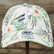 The front of the Women’s Philadelphia Phillies Floral Print Gray Bottom Dad Hat | White Dad Hat