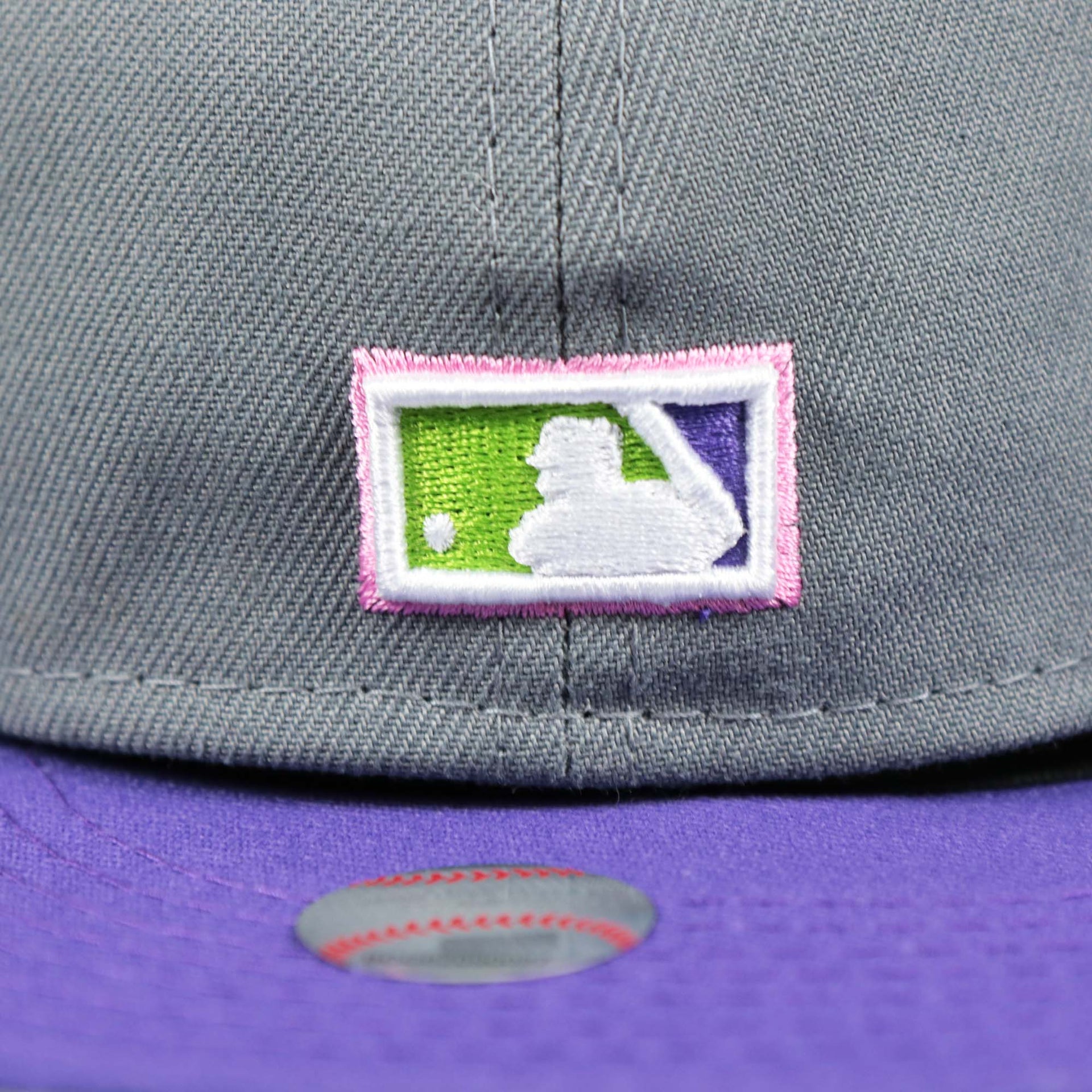 The Cooperstown MLB Batterman Logo on the Cooperstown Philadelphia Phillies 1996 All Star Game Liberty Bell Side Patch 59Fifty Fitted Cap | Bel-Air Pack Storm Gray 59Fifty