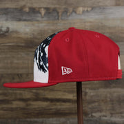 The Wearer's left on the Pittsburgh Pirates 2022 4th of July Stars And Stripes 9Fifty | New Era Navy OSFM