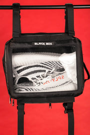 The Black Box Portable Hanging Sneaker Bag For Travel and Storage With Clear Window hanging