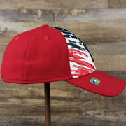 The wearer' right on the Philadelphia Phillies 2022 4th of July Stars And Stripes 39Thirty | New Era Navy OSFM