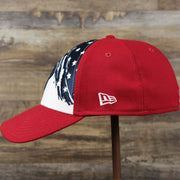 The wearer's left on the Philadelphia Phillies 2022 4th of July Stars And Stripes 39Thirty | New Era Navy OSFM