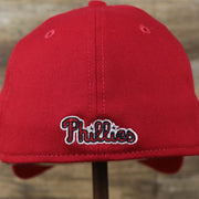 The backside of the Philadelphia Phillies 2022 4th of July Stars And Stripes 39Thirty | New Era Navy OSFM