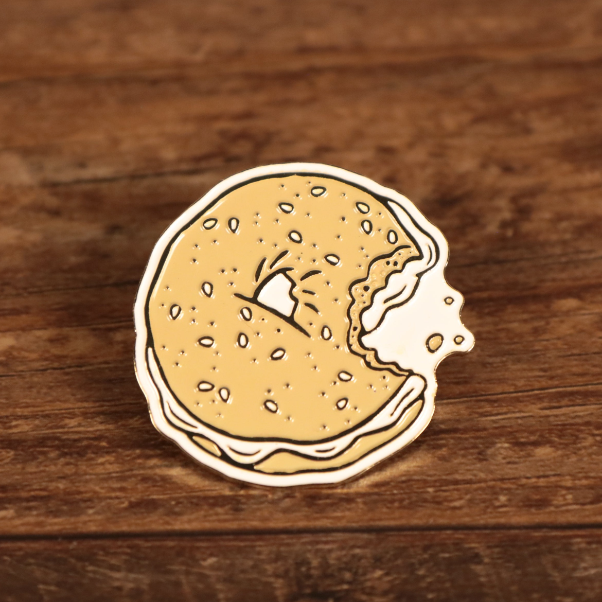 The New York Bagel Fitted Cap Pin | Enamel Pin For Hat