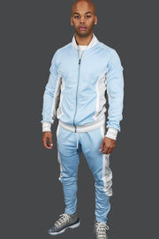 The UNC Basketball Varsity Athletic Track Pants Jordan Craig with the matching track jacket
