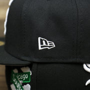 The New Era Logo on the Chicago White Sox Southside Side Patch Gray Bottom 59Fifty Fitted Cap | Black 59Fifty Cap