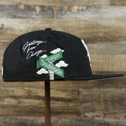 The wearer's right on the Chicago White Sox Southside Side Patch Gray Bottom 59Fifty Fitted Cap | Black 59Fifty Cap