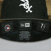New Era and MLB genuine merchandise on the Chicago White Sox Paisley Bandana Print Embroidered 59Fifty Fitted Cap | New Era MLB Swirl 5950