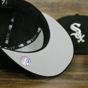 Grey Undervisor on the Chicago White Sox Paisley Bandana Print Embroidered 59Fifty Fitted Cap | New Era MLB Swirl 5950