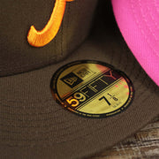 The 59Fifty Sticker on the Cooperstown Philadelphia Phillies Coffee Shop 1952 All Star Game Liberty Bell Side Patch 59Fifty Fitted Cap | Donut Pack Walnut 59Fifty