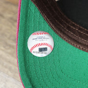 The MLB Baseball sticker on the Cooperstown Washington Senators Felt Senators Logo Snapback Hat | Cardinal Snapback Cap