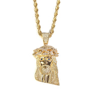 GOLDEN GILT | XL JESUS WITH ROPE CHAIN | 18K GOLD PLATED |
