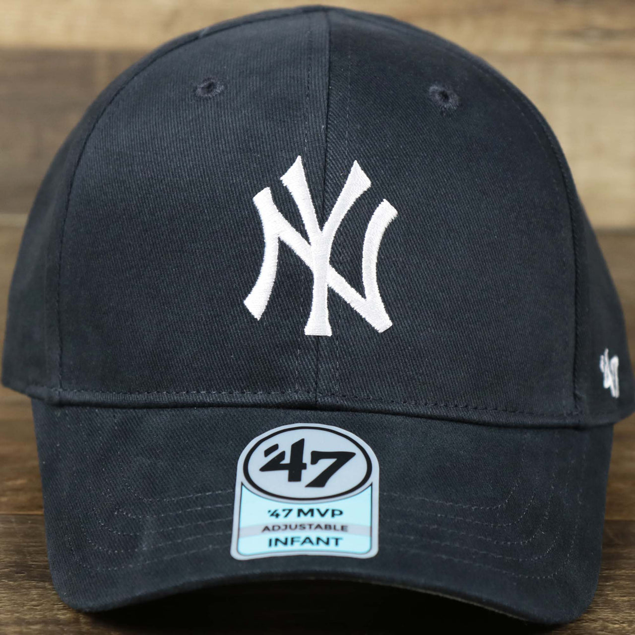 Infant New York Yankees Gray Bottom Dad Hat | Navy Infant Dad Hat
