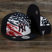 The New York Yankees 2022 4th of July Stars And Stripes 9Fifty | New Era Navy OSFM