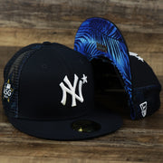 The New York Yankees Metallic All Star Game MLB 2022 Side Patch 59Fifty Mesh Fitted Cap | ASG 2022 Navy Blue 59Fifty Cap