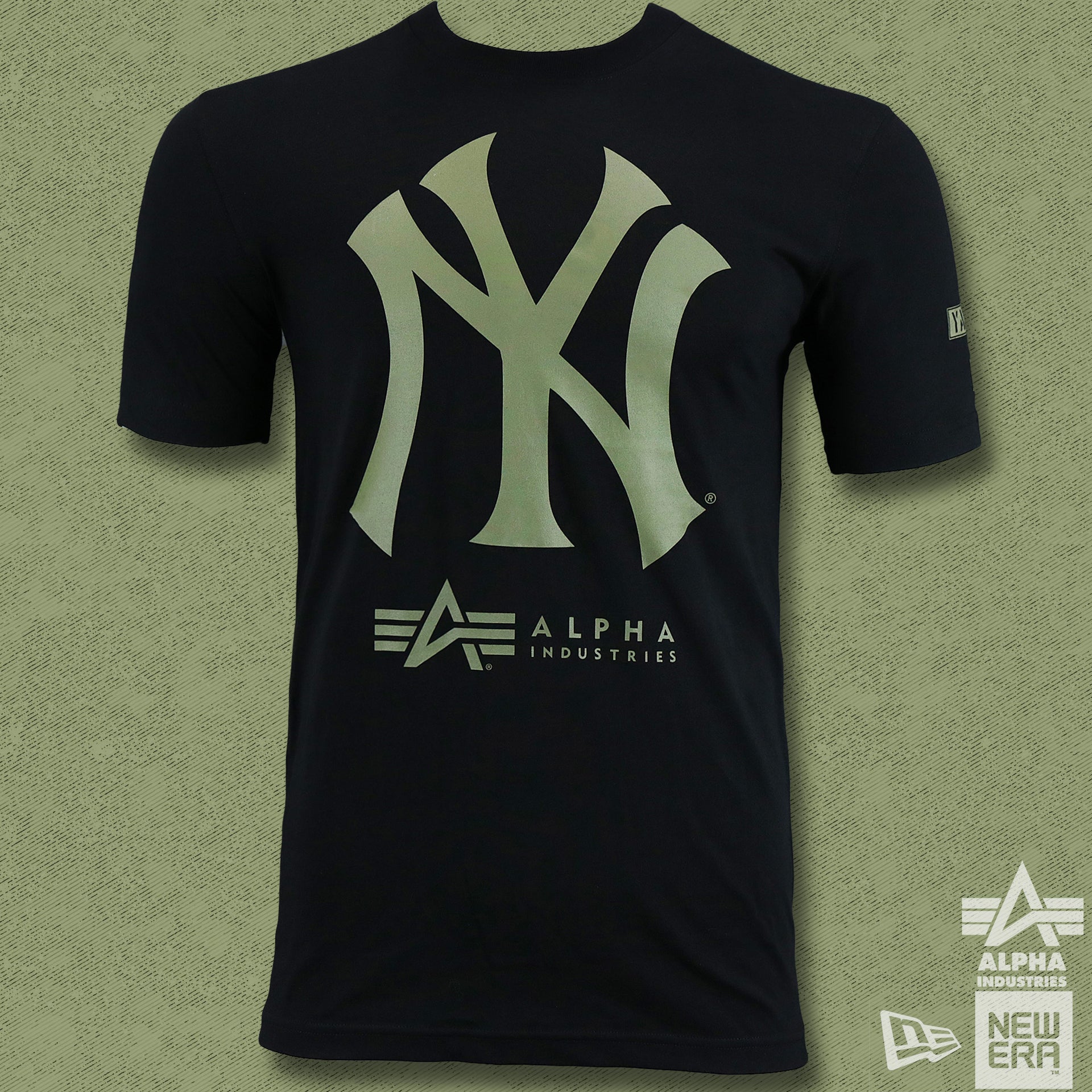 The New York Yankees Sports Unite Us Alpha Industries Armed Forces T-Shirt | Black Tshirt