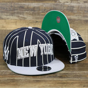 The New York Yankees City Arch Striped 9Fifty Snapback Cap | Pin Stripe 9Fifty Cap