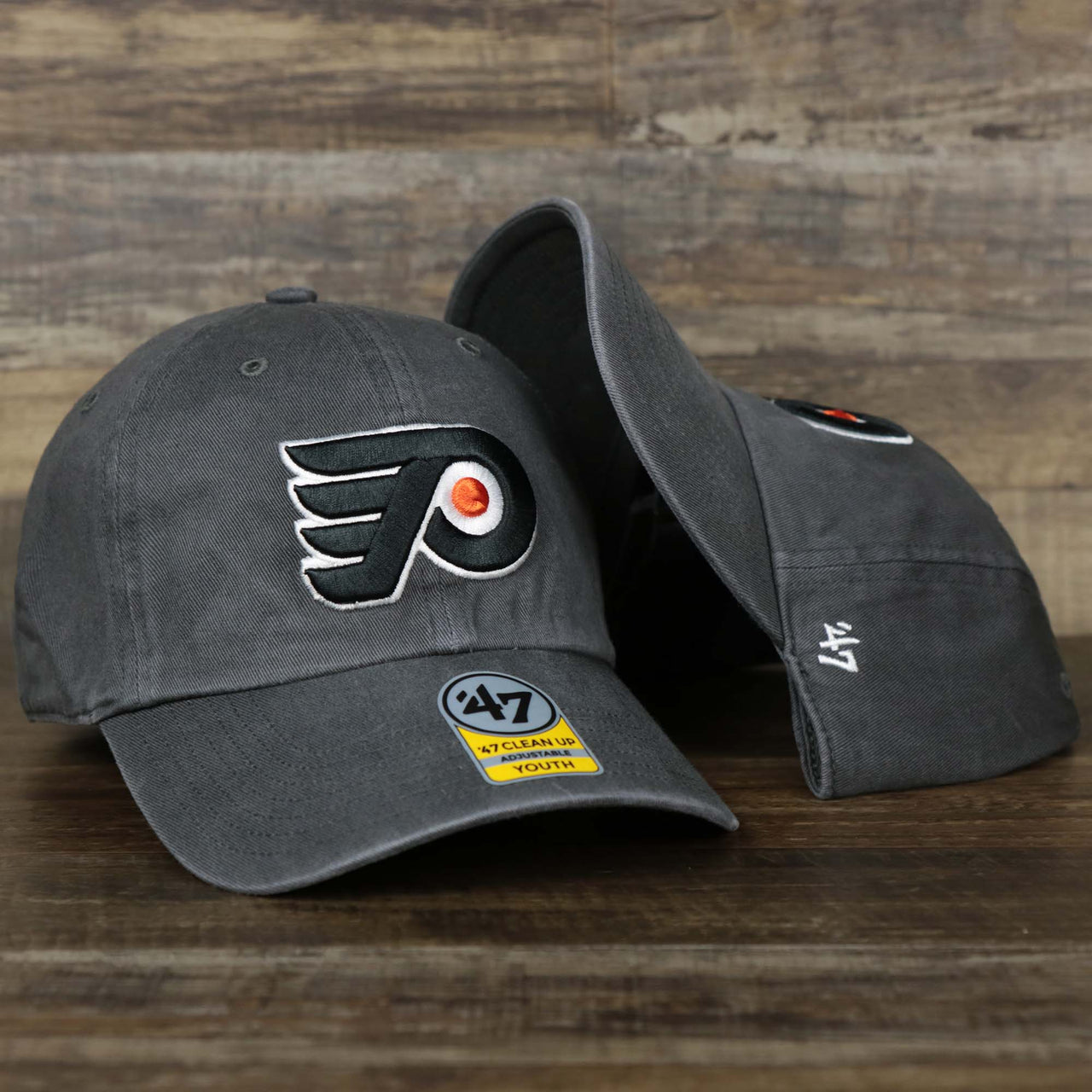 The Youth Philadelphia Flyers Charcoal Dad Hat | 47 Brand OSFM