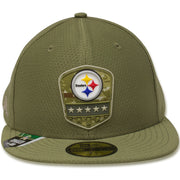 Pittsburgh Steelers 2019 Salute To Service On Field 59Fifty Fitted Cap
